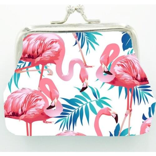 Exclusive Design Flamingo Coin Purse for Hawaii Party Decor Coin Purses Bag Cartoon Clutch Zero Wallet Birthday Party Supplies