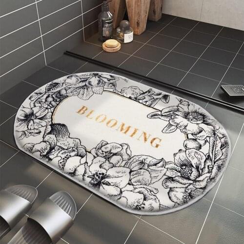 Bath Mat Non-slip Quick-drying Thick Ultra Soft Washable Bath Carpet Fluff Hallway Door Rug Waterproof Washable Entrance Mats