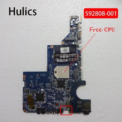 Hulics Original Laptop motherboard for HP CQ42 CQ62 G42 G62 CQ56 G56 PC Mainboard 592808-001 DA0XA2MB6E0 DDR3 free CPU