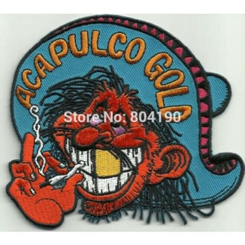 4" ACAPULCO GOLD MR RED EYES MOTORCYCLE JACKET VEST BIKER PATCH punk rockabilly Embroidered iron on patch