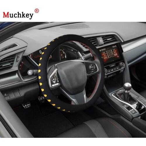 MUCHKEY Brand For Honda Civic 2018 EVA Car Steering Wheel Cover With High Ductility Rubber Protective Cover