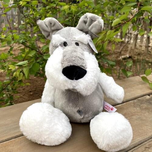 35-50cm Schnauzer Dog Sacrf Stuffed Plush Soft Doll Puppy Animals Toy Girls Baby Kids Birthday Gift