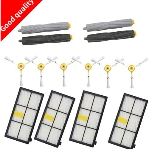 14Pcs Tangle-Free Debris Extractor Hepa filter brush kit for iRobot Roomba 800 900 series 870 880 980 Robot vacuum cleaner parts