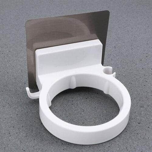 Wall Mounted Hair Dryer Storage Rack Self-adhesive Blower Stand Bathroom Barber Shop Drier Hanger Holder Fixture