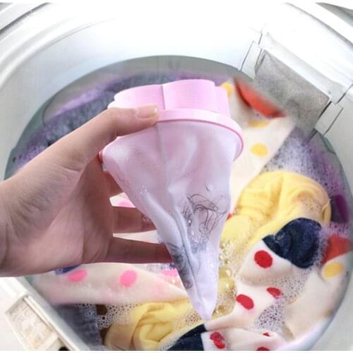 Newest Hair Removal Laundry Filter Bag Mesh Pouch Cleaning Balls Bag Dirty Fiber Collector Washing Machine Filters