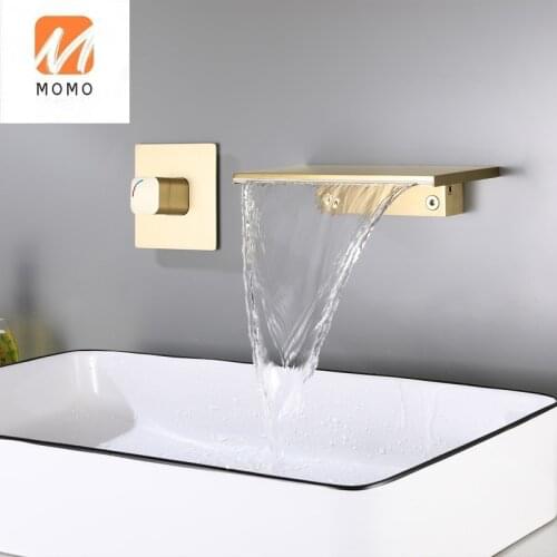 New Design Waterfall Mixer Faucet In-wall Waterfall Basin Faucet Hot and Cold Water