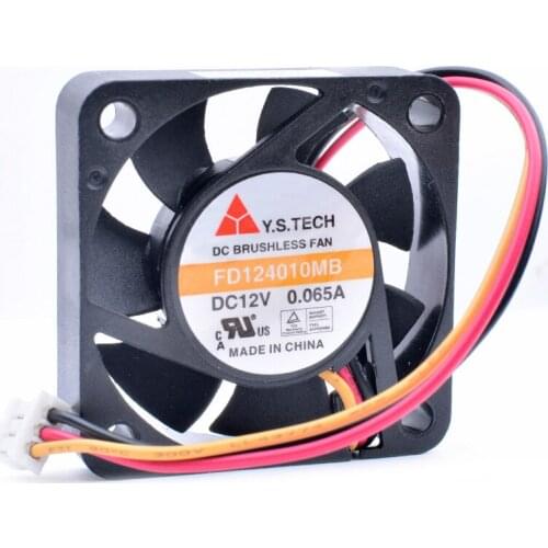 Brand new original Y.S FD124010MB 4cm 4010 40x40x10mm 40mm fan 12V 0.065A 3 lines very quiet cooling fan