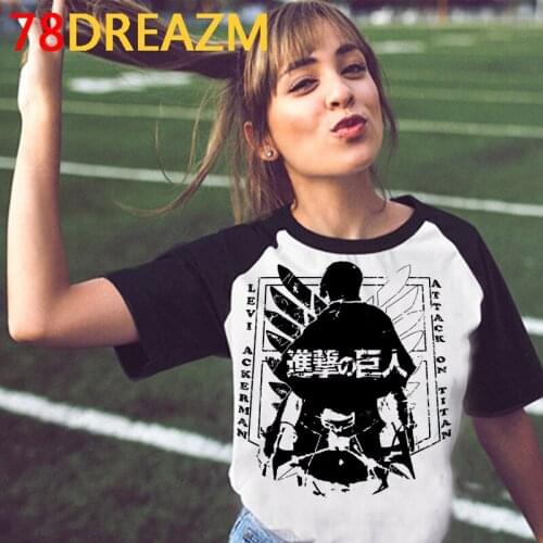 Attack on Titan Titans Attack t-shirt t shirt female ulzzang plus size aesthetic print kawaii tshirt top tees tumblr harajuku