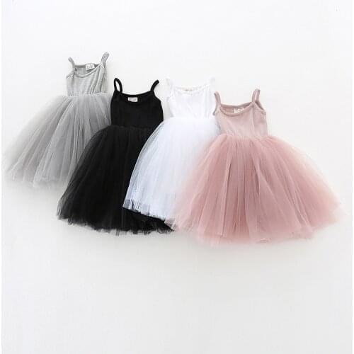 Girl Summer Sling Dress Baby Childrens Clothing Tutu Kids Dresses for Girls Clothes Casual Wear Party Gown Vestidos Robe Fille