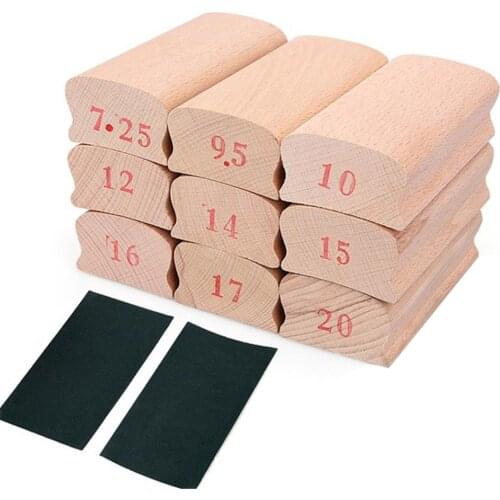 Wooden Polished Sanding Block for Guitar Bass Fret Leveling Fingerboard Luthier Tool+2pcs Sandpaper Guitar Repair Accessories