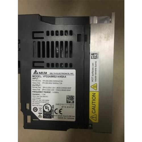 Delta frequency converter MS300 VFD2A8MS21ANSAA 0.4KW220V original spot