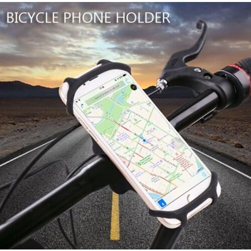 Silicone Bike Phone Holder Motorcycle Bicycle Mobile CellPhone Stand Handlebar Clip Holder