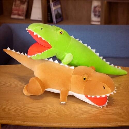 55/70cm Super Soft Lovely Dinosaur Plush Doll Cartoon Stuffed Animal Dino Toy for Kids Baby Hug Doll Sleep Pillow Home Decor