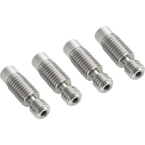 TC4 V6 Titanium Alloy Heat Break Throat All Metal Smooth Filament Tube