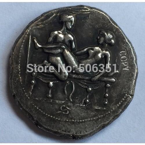 Type:#128 Greek COPY COINS Irregular size