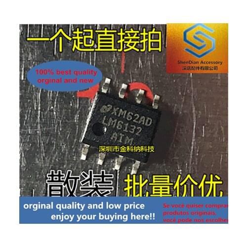 10pcs only orginal new LM6132AIM operational amplifier chip LM6132AIMX patch SOP8 feet
