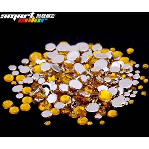 Smart Color Gold Color Acrylic Rhinestones Shoes Sparkling Nail Art Decorations Clothing Decorations Small Pack