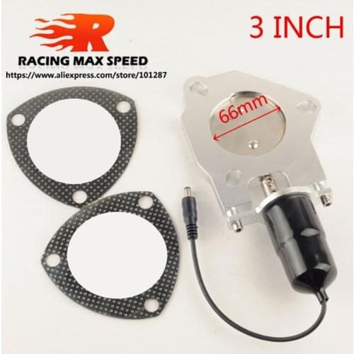 Universal 3 inch Electric Exhaust Cutout Catback Downpipe E-Cut Out Valve Motor Kit CV30