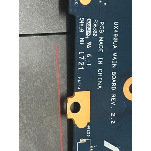 AVAILABLE UX490UA motherboard FOR ASUS UX490UA MAIN BOARD. ONBOARD I7-7500U 4 GB RAM