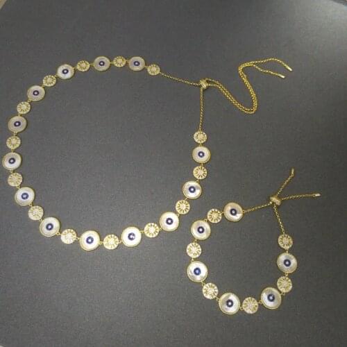 Top Brand Pure 925 Sterling Silver Jewelry Necklace Bracelet light Luxury And High-Grade Jewelry Set For Women