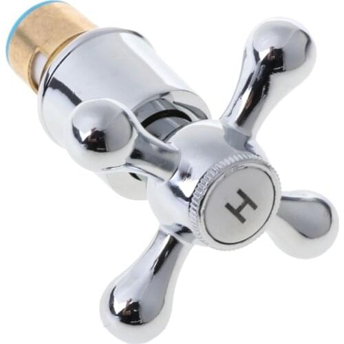 2021 New 1Set Copper Cross Handle Bath Sink Faucet Handle for Kitchen Bathroom Accessory
