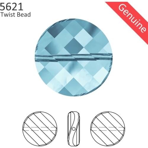 1 piece) 100% Original Crystal from Swarovski 5621 Twist Bead made in Austria loose beads rhinestone for DIY jewelry making