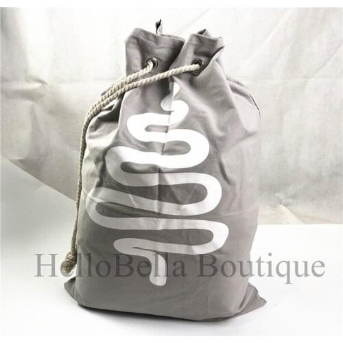 100pcs/lot 2020 Santa Sacks Canvas Bag Santa Claus Bag Christmas Santa Bag Bulk Extra Large Xmas Decoration