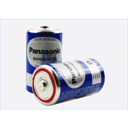12pcs/lot Panasonic 1.5V D Size Zinc Carbon Batteries No Mercury Dry Battery Cell For Geyser Gas Stove Flashlights