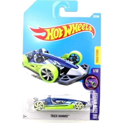 2017-232 Hot Wheels TRACK HAMMER Mini Alloy Coupe 1/64 Metal Diecast Model Car Kids Toys Gift