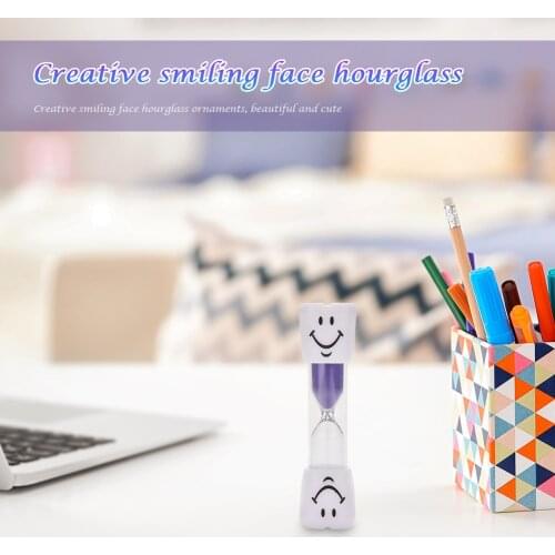 Creative Smiling Face Hourglass Children Brushing Teeth Sands Timer Sandglass Dedicated Timer for Restaurant Waiting