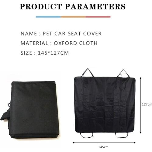 Dog Car Seat Cover 100% Waterproof Pet Dog Travel Mat Hammock For Small Medium Large Dogs Travel Car Rear Back Seat Safety Pad