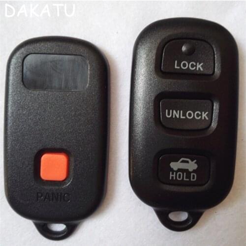 DAKATU Replacement Remote Car Key Shell 3+1 button For Toyota Camry Solara Remote transmitter shell 3BTN +PANIC