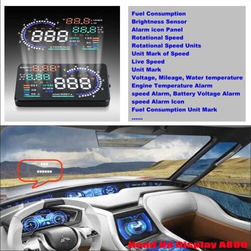 For Mitsubishi Outlander/Montero/Lancer 2012-2019 Car HUD Head Up Display Driving Screen Projector Reflecting Windshield