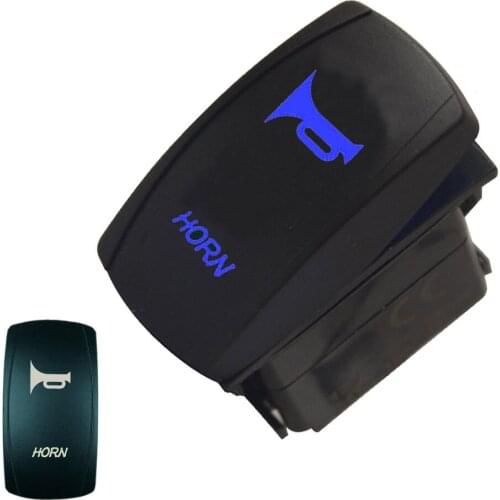 EE support Car Offroad 12V 20A Rocker Switch Red/Blue LED Horn Light Lamp Momentary Waterproof 5 Pin Automotive Hot Sales