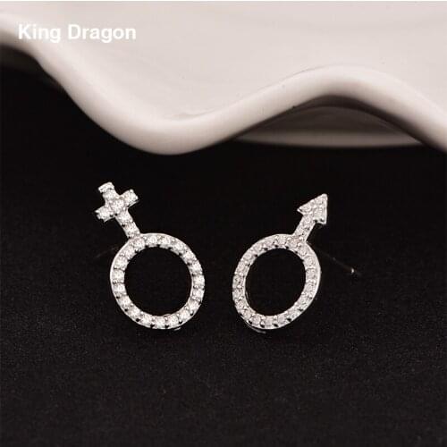Stud Earrings Fantastic Dragon China