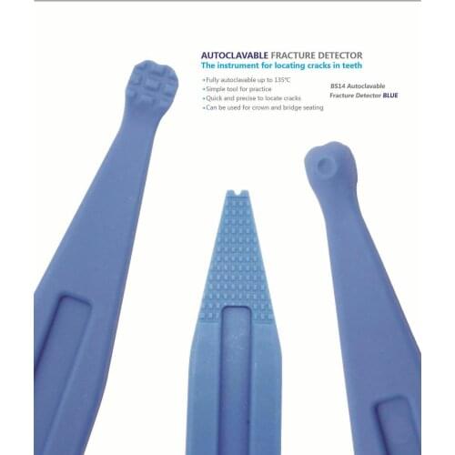 Blue Dental Tooth Cleft Crack Detector Probe Simplifies Locating Crackes Autoclavable 134