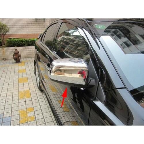 ABS Chrome Rearview mirror cover Trim/Rearview mirror Decoration for Mitsubishi Lancer/Lancer X/Lancer Evo 2010-2013