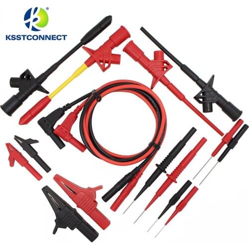 DMM08B 8Pair/sets Electronic Specialties Test Lead kit Automotive Test Probe Kit Universal Multimeter probe leads kit