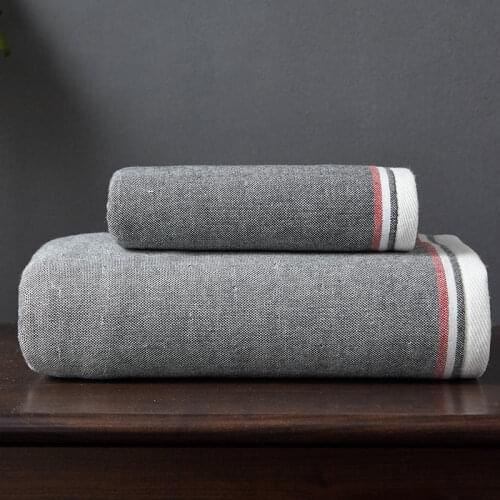 Four Seasons Pure Cotton Pure Color Plaid Printed Towel For Adults And Children 35x75cm