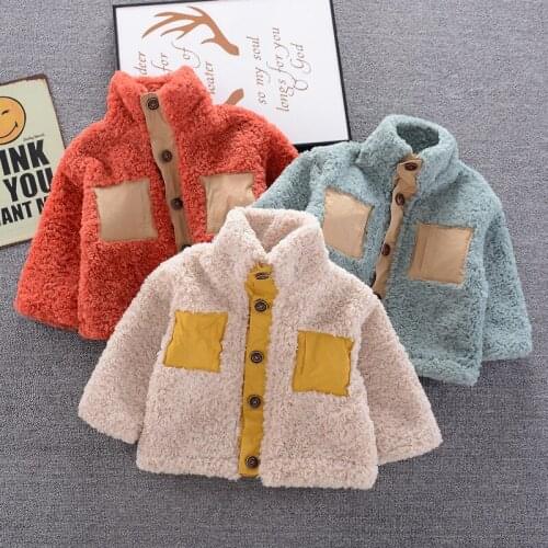 Baby Boys Girls Coat Autumn Winter Children Cotton Thick Velvet Outerwear For Bebe Boy Toddler Jackets Infant Outfits 4Y Clothes