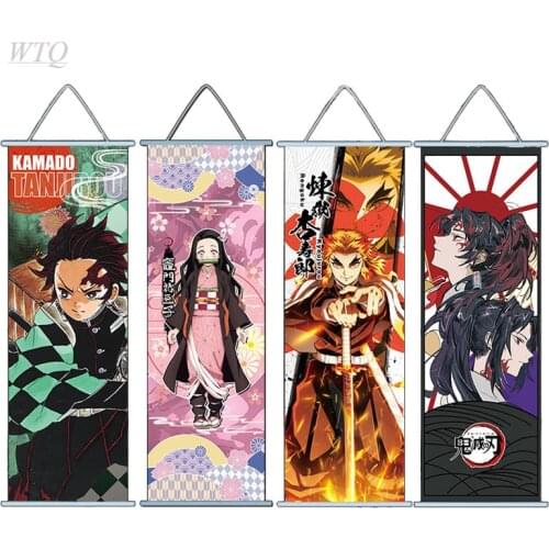 Demon Slayer Poster Kamado Tanjiro Anime Posters Canvas Painting Wall Decor Posters Wall Art Pictures for Living Room Home Decor