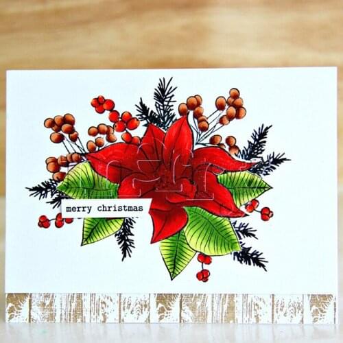 Flowers and Leaves Transparent Clear Silicone Stamp/Seal for DIY ScrapbookingPhoto Album Decorative Card Making Stamps 6x8inch