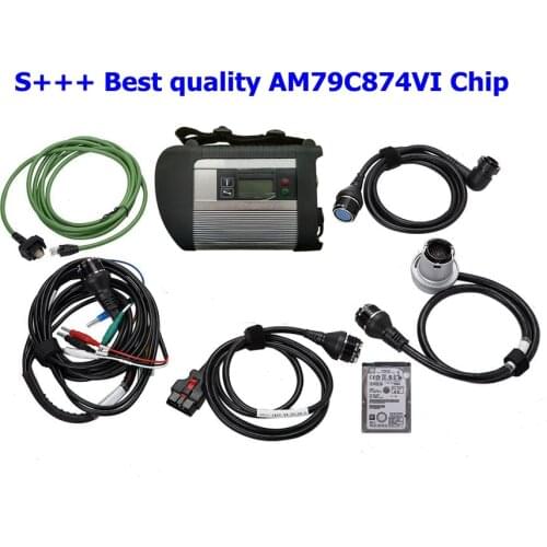 S+++ Best quality AM79C874VI Chip V2021.06 software HDD MB STAR C4 MB SD Connect Compact 4 Diagnostic Tool with WIFI Function