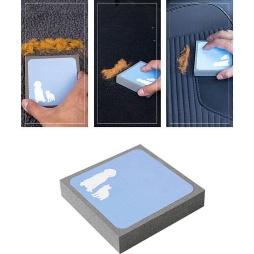 Static Electricity Animal Cat Dog Brush Foam Sponge Pet Hair Fur Remover Cleaner Household Car Seats Beds Mats Cleaning Tools