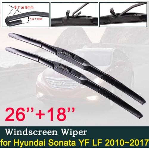 Car Wiper Blade for Hyundai Sonata YF LF 2010~2017 Car Wiper Blade Windscreen Windshield Wipers Car Accessories 2011 2012 2013