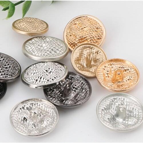 Metal Shank Sewing Buttons for Craft Alloy Buckle for Clothing Coat Jeans Jackets Diy Sewing Accessories Decorative 100pcs/lot