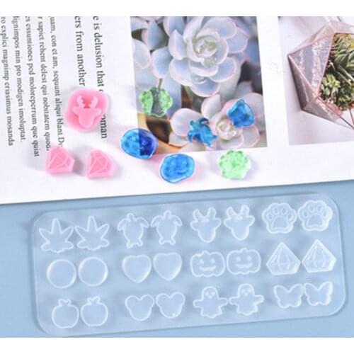 Silicone Resin Mold For Jewelry Making Earrings Rectangle White Epoxy Resin Handmade Women Charms Jewelry 14.5cm x 5.8cm, 1Piece