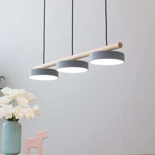 LED Nordic Three-headed Chandelier Modernpendant Lights Living Room Bar Dining Room Bedroom Ketchen Light Fixture Table Lamp