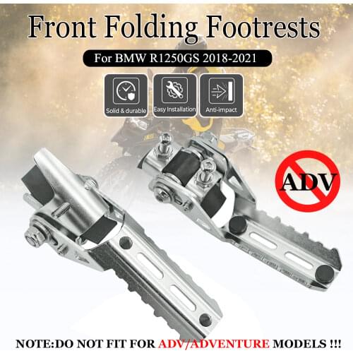 For BMW R1200GS ADV LC R 1200 R1200 GS 2013-2019 2020 Footboards for Motorcycle Highway Front Foot Pegs Folding Footrests Clamps