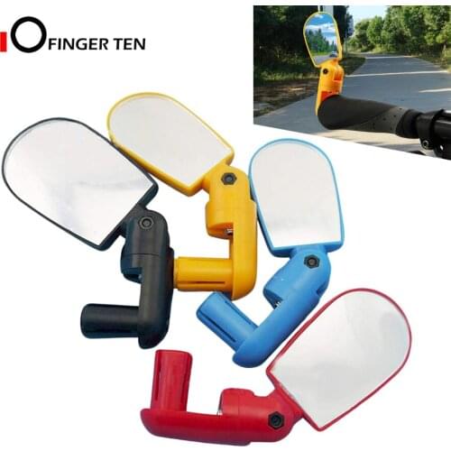 Bicycle Rearview Mirror Handlebar 180 Degree Rotable Adjustable Safety Rear View for MTB Bar End Mountain Rode
